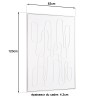 Décoration murale HOMER lignes abstraites n°1 83x123cm