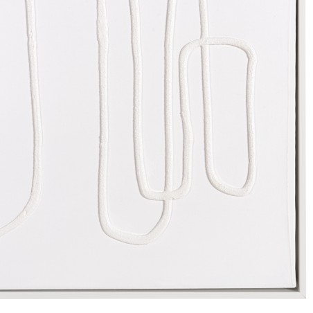 HOMER Wall Decoration - Abstract Lines 83x123cm, White Frame