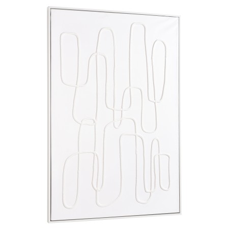 HOMER Wall Decoration - Abstract Lines 83x123cm, White Frame