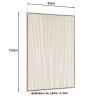 Décoration murale HOMER - Cadre naturel - 83x123cm