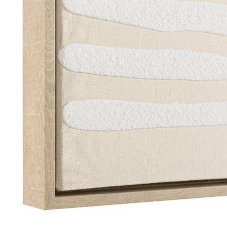 HOMER Wall Decoration C - Abstract Lines, Natural Frame - 83x123cm
