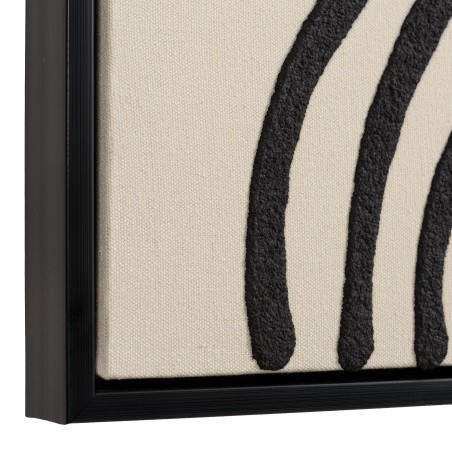 HOMER Wall Decoration B - Abstract Lines, Black Frame - 83x123cm