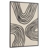 Décoration murale HOMER B - Lignes abstraites 83x123cm