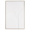 Décoration murale HOMER 83x123cm - Formes abstraites blanches en relief