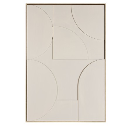 Décoration murale HOMER 83x123cm formes abstraites beiges
