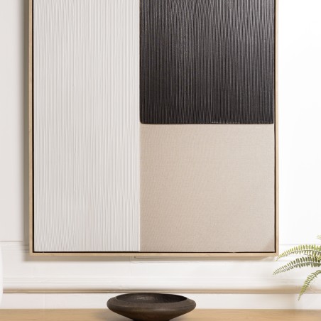 HOMER Wall Decoration 83x123cm - Two-Tone Frame - Mixed Materials