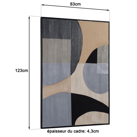 HOMER Wall Decoration 83x123cm Abstract Shapes No. 1 - Black Frame