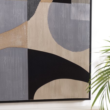 HOMER Wall Decoration 83x123cm Abstract Shapes No. 1 - Black Frame