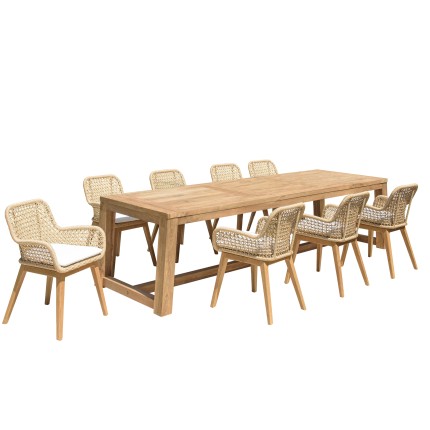VALERIA - Set no. 6 Recycled Teak Garden Furniture Set