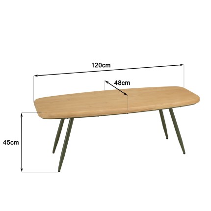 Table basse HELENA en pin naturel