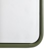 HELENA - Rectangular Mirror with Rounded Corners in Green Metal