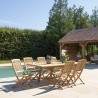 Salon de jardin en teck FUN 8/10 personnes