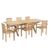 FUN Teak Garden Furniture Set for 8/10 People - Outdoor Dining Set
