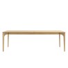 MAXENCE - Extendable Dining Table 240/292cm Natural Solid Oak Legs