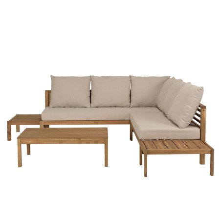 VICTOIRE 5-Seater Garden Furniture Set in Oiled Acacia