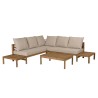 VICTOIRE 5-Seater Garden Furniture Set in Oiled Acacia