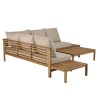 VICTOIRE 5-Seater Garden Furniture Set in Oiled Acacia