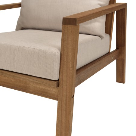VICTOIRE - BONIFACIO 5-Seater Garden Furniture Set in Oiled Acacia