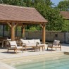 VICTOIRE - BONIFACIO 5-Seater Garden Furniture Set in Oiled Acacia