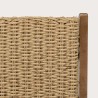 Lot de 2 fauteuils pliants VICTOIRE - Acacia huilé et rotin synthétique