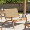 VICTOIRE 4-Seater Garden Furniture Set - Acacia & Rattan