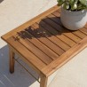 VICK 4-Seater Garden Furniture Set - Acacia & Rattan
