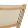 HARRIS - Set of 2 beige textilene folding chairs