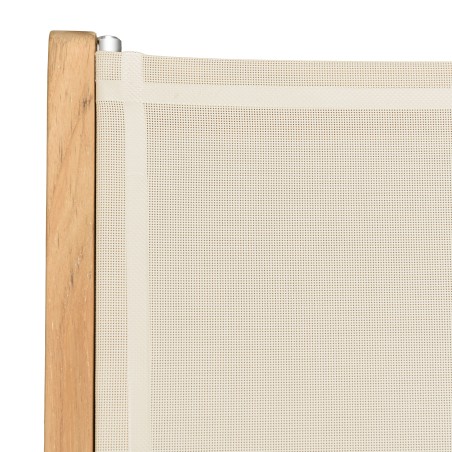 Set of 2 beige textilene folding chairs | FUN