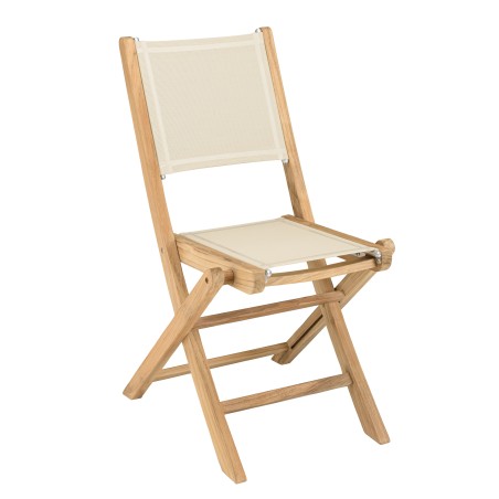 HARRIS - Lot No. 156 Teak and textilene garden furniture for 4/6 people
