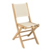 HARRIS - Lot No. 156 Teak and textilene garden furniture for 4/6 people