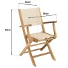 HARRIS - Lot No. 158 Teak and textilene garden furniture for 10/12 people