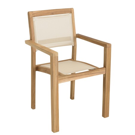 HARRIS - Lot No. 161 Teak and textilene garden furniture for 10/12 people