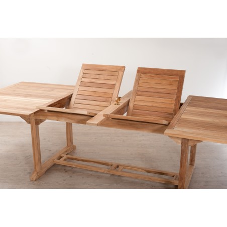 HARRIS - Lot No. 161 Teak and textilene garden furniture for 10/12 people