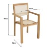 HARRIS - Lot No. 163 Teak and textilene garden furniture for 10/12 people