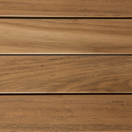 Teak and textilene garden set for 12 people