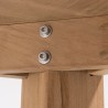 Teak and textilene garden set for 8/10 people