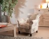 Fauteuil blanc WILL en tissu papillon