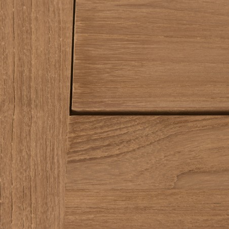 Teak and textilene garden set for 8/10 people FUN