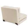 ANGELE - 1-seater convertible armchair in ecru fabric