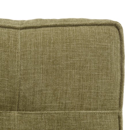 ANGELE - 1-seater convertible armchair in green fabric