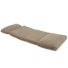 ANGELE - 1-seater multi-position armchair in taupe-colored fabric