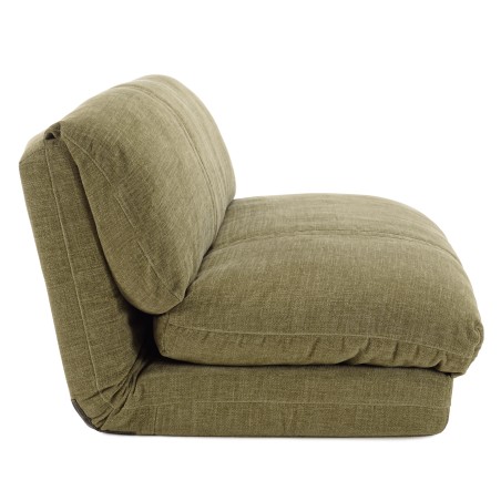 ANGELE - Chauffeuse convertible 2 places en tissu couleur vert