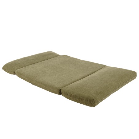 ANGELE - 2-seater convertible armchair in green fabric