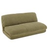 ANGELE - Chauffeuse convertible 2 places en tissu couleur vert