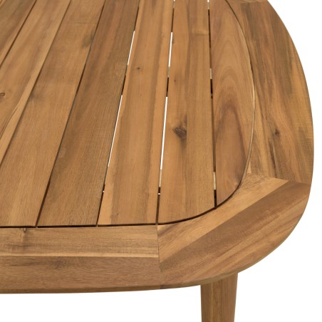 VICK - Table de jardin extensible en acacia huilé 180/240x110cm