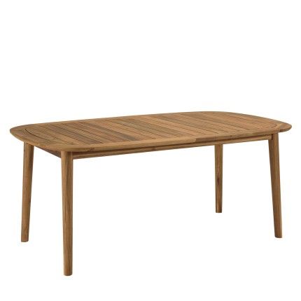 VICK - Table de jardin extensible en acacia huilé 180/240x110cm