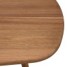 VICK - Garden table in oiled Angelica wood 200x90cm