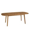 VICK - Table de jardin extensible en acacia huilé 150/200x100cm