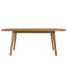 VICK - Extendable garden table in oiled acacia 150/200x100cm