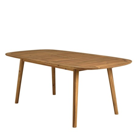VICK - Table de jardin extensible en acacia huilé 150/200x100cm